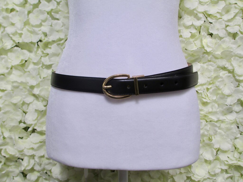 black gold buckle leather belt