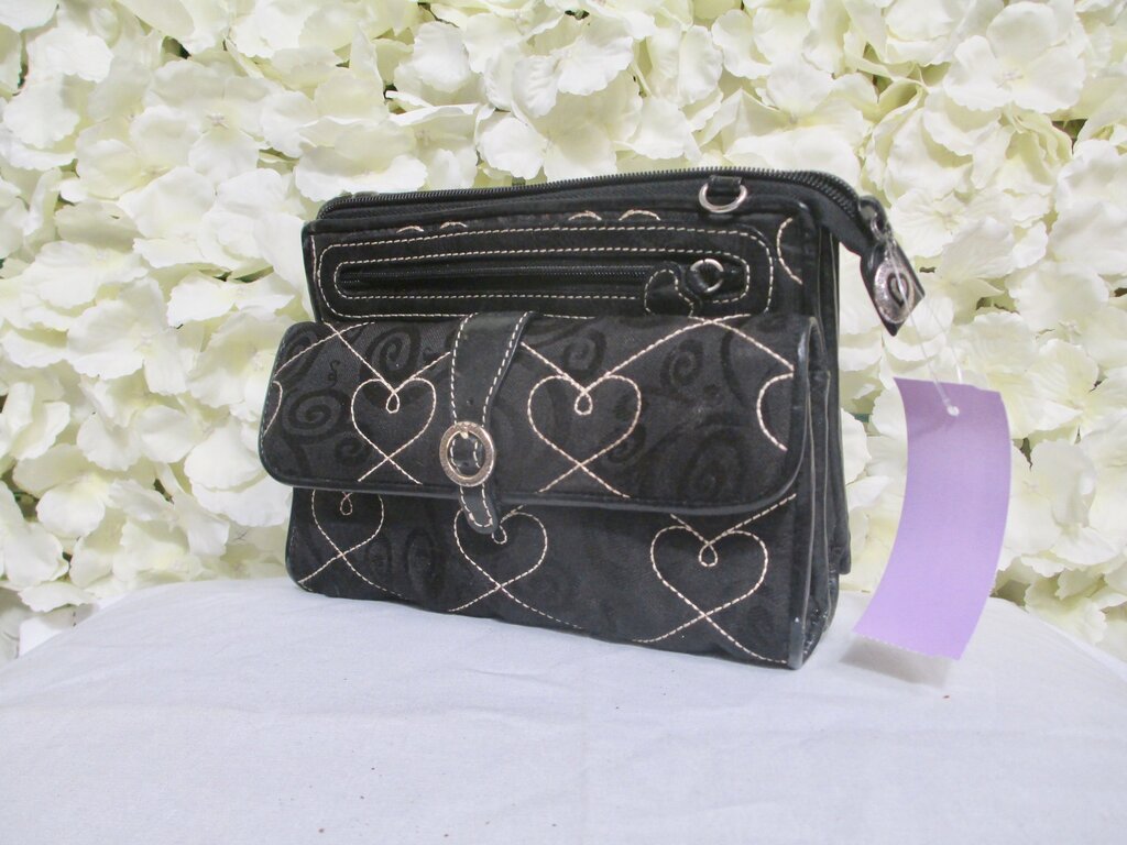 black handheld wallet hearts