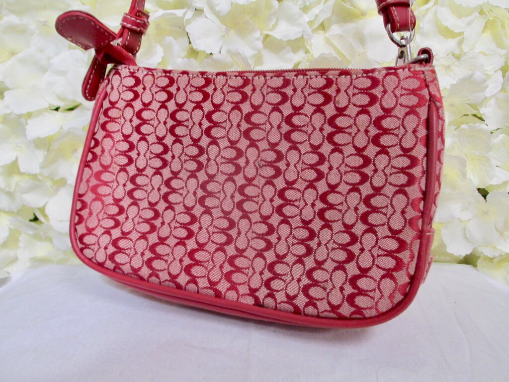 mini red shoulder purse