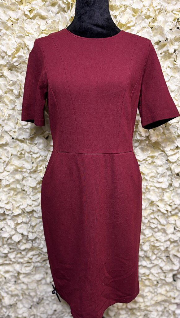 Talbots Red Short Sleeve Dress