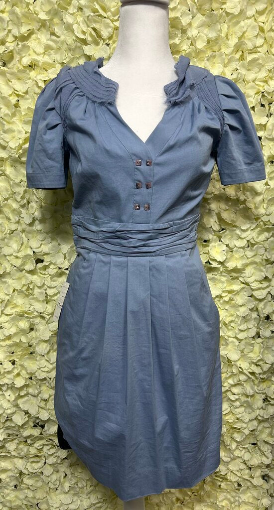 BCBG Blue Short Sleeve Dress