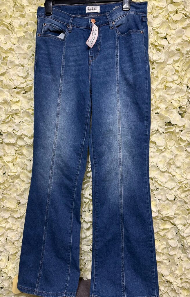 soho highrise flare blue jean