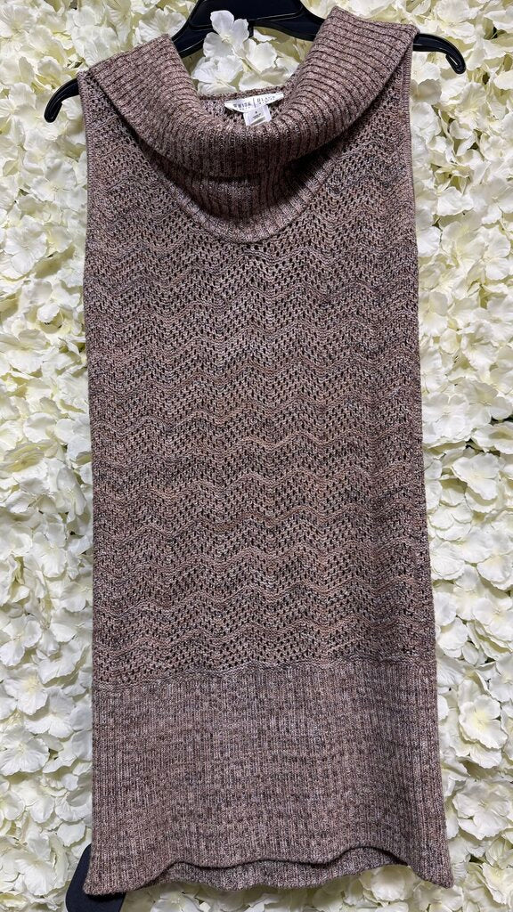 brown sweater sleeveless