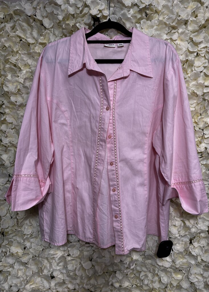 light pink button up collared shirt