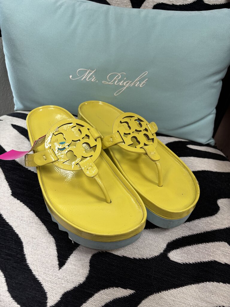 yellow blue sandal