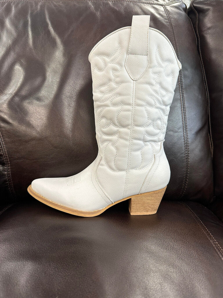 White Cowboy Boots