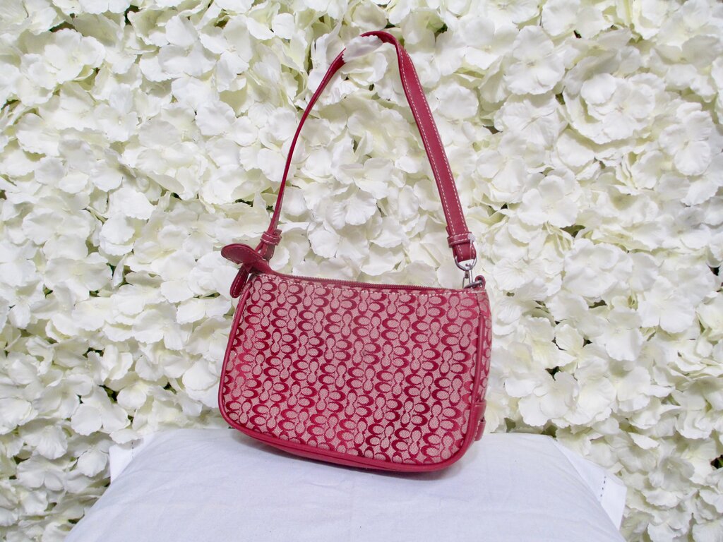mini red shoulder purse