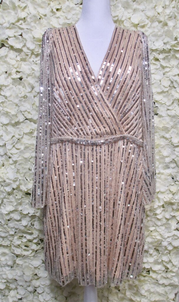 14 sequin long sleeve dress