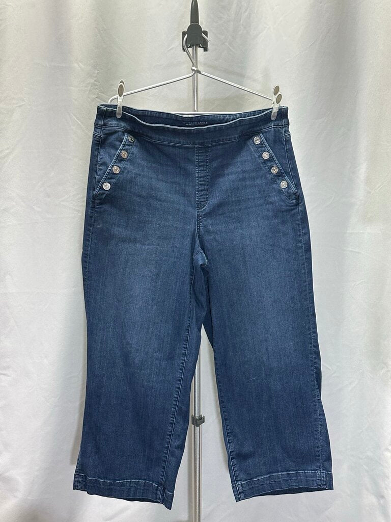 Chico's Wide Leg Ankle Jeans 3R, 16