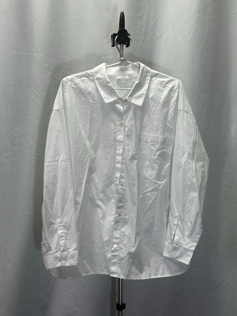 Jay Jill Long Sleeve White Blouse XL