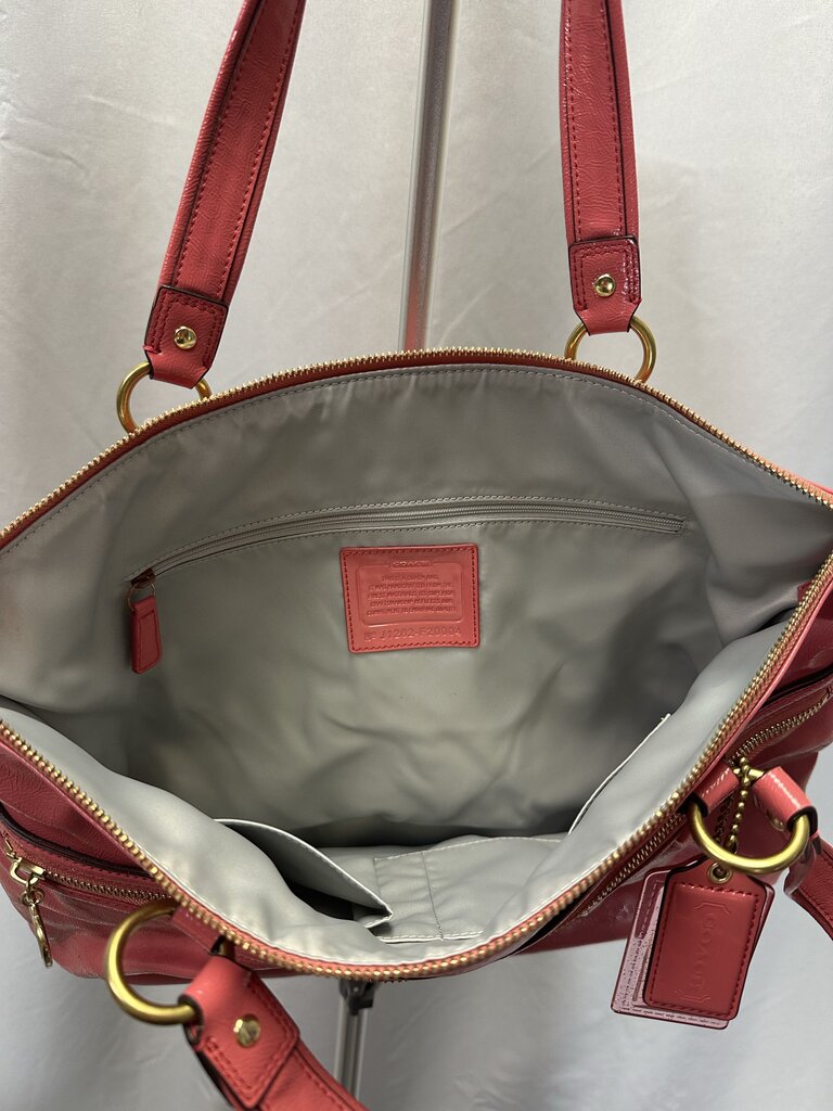 Coral Pink Coach Tote NWT