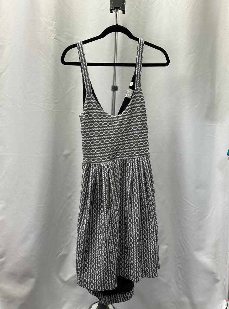 Anthropologie Gray Pattern Dress L