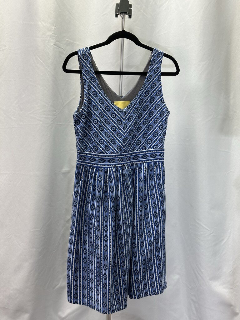 Anthropologie Maeve Blue Pattern Dress 12