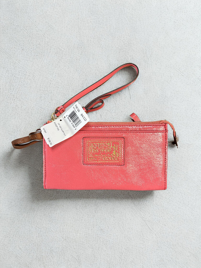 Coach Pink Wrist Wallet NWT