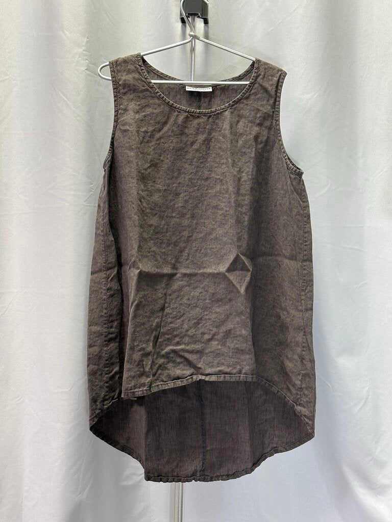 Br Yn Walker Linen Gray Casual Dress XL