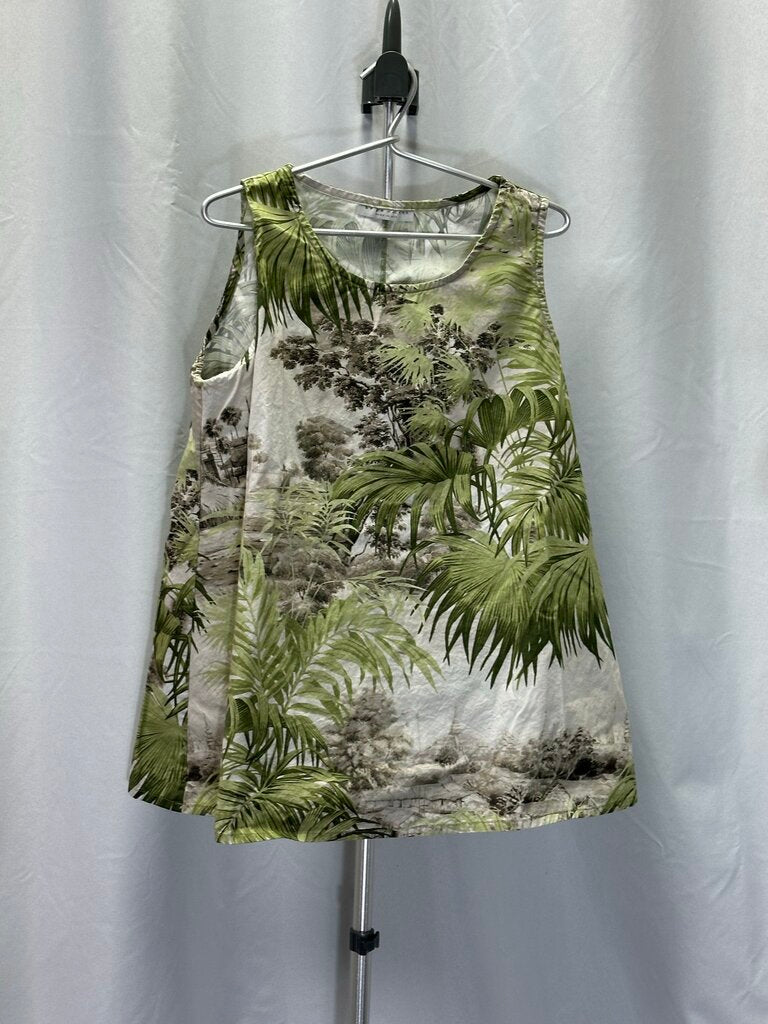 Br Yn Walker Green Sleeveless Blouse M