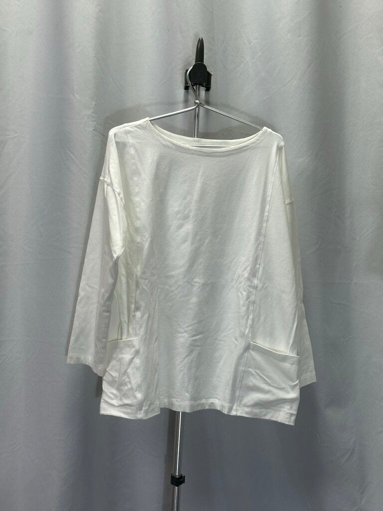 Eileen Fisher Long Sleeve Cotton Tunic L