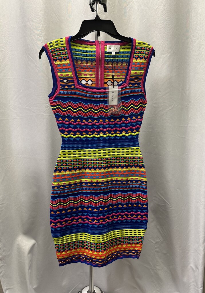 Milly Technicolor Textured Dress - Small