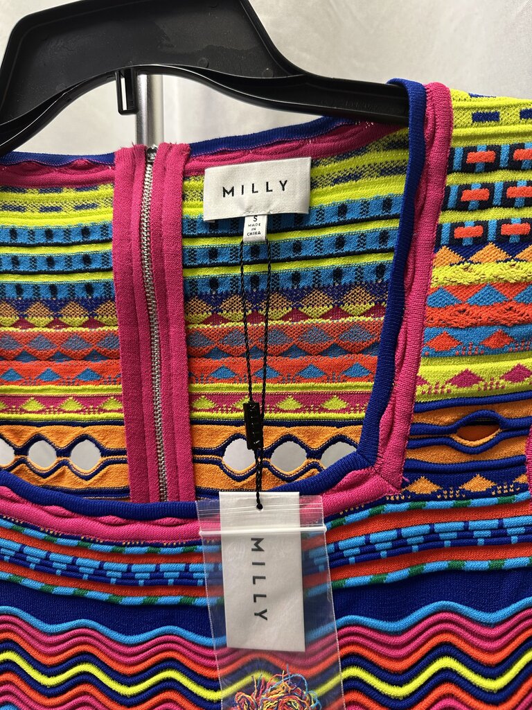 Milly Technicolor Textured Dress - Small