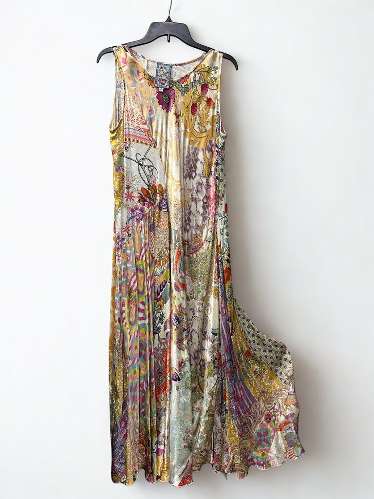Johnny Was Medium Sleeveless "Alyssa" Boho Floral Maxi Dress