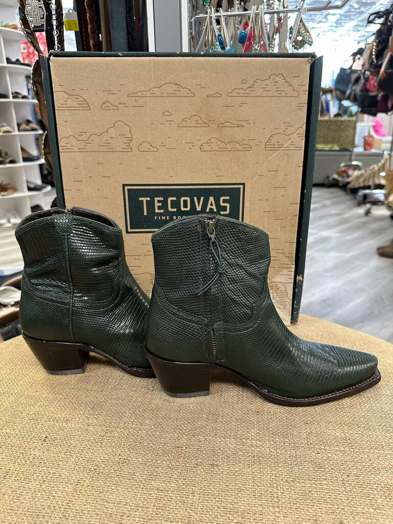 Tecovas The Stevie Emerald Lizard Boots Size 7.5