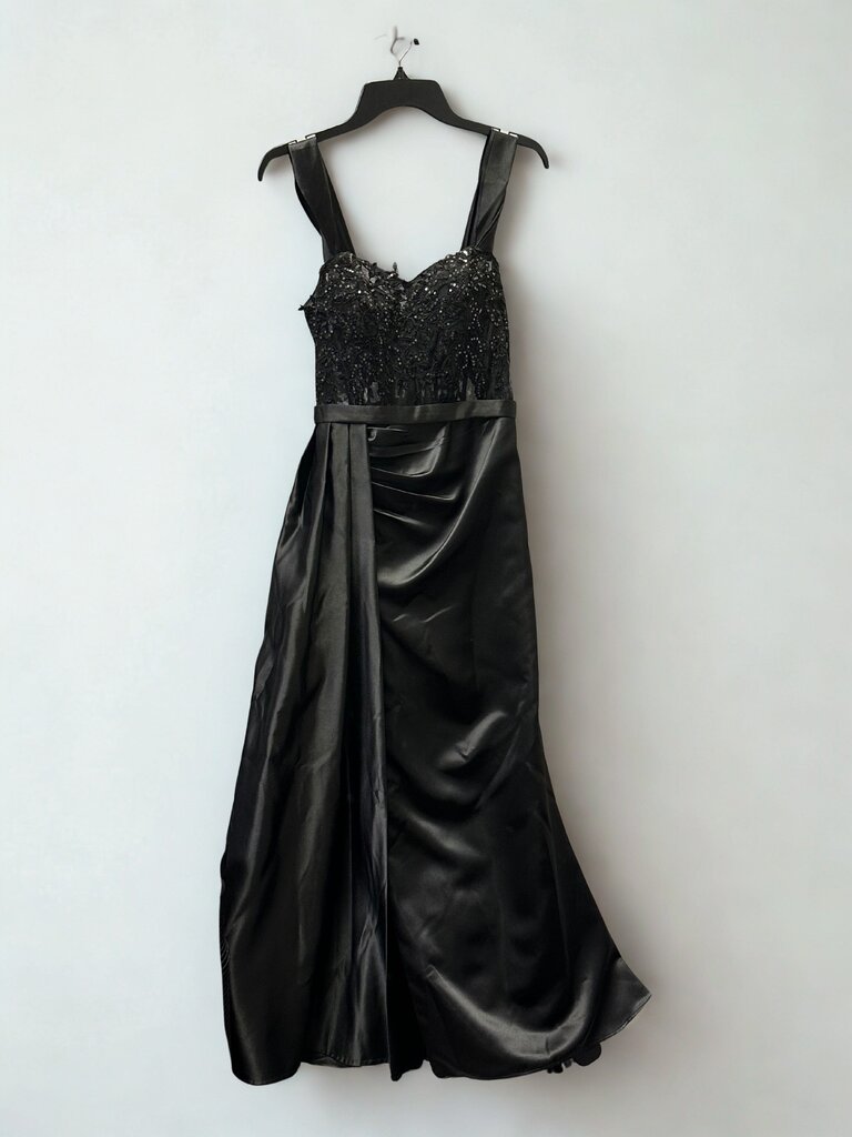 JJ's House Small Long Black Sequin Evening Dress