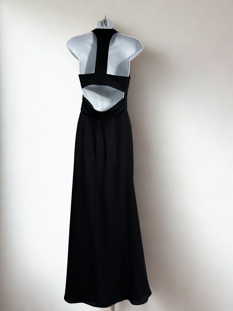 White by Vera Wang Black Halter Evening Gown Size 0