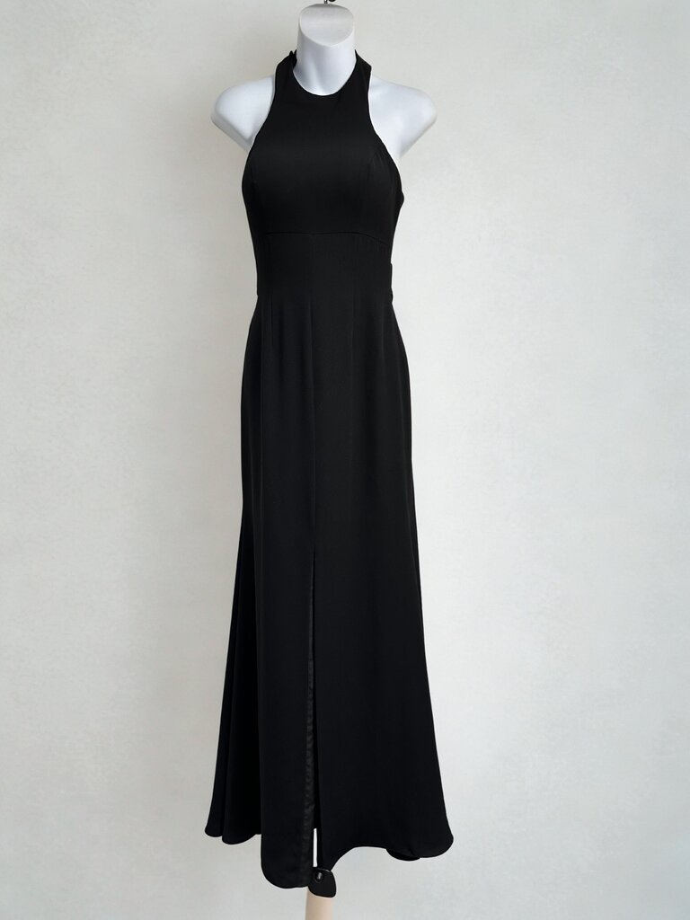 White by Vera Wang Black Halter Evening Gown Size 0