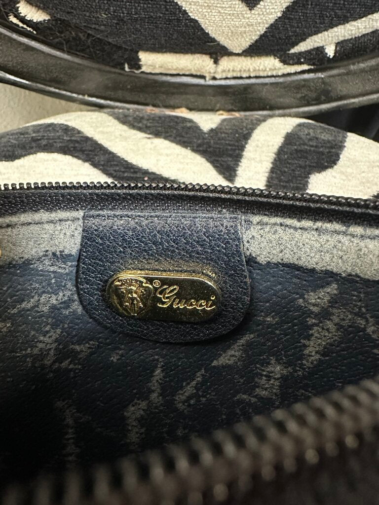 Vintage Gucci Blue Cosmetic Bag
