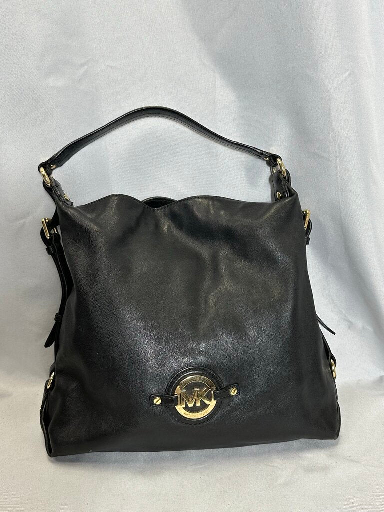 Michael Kors Black Leather Handle Bag
