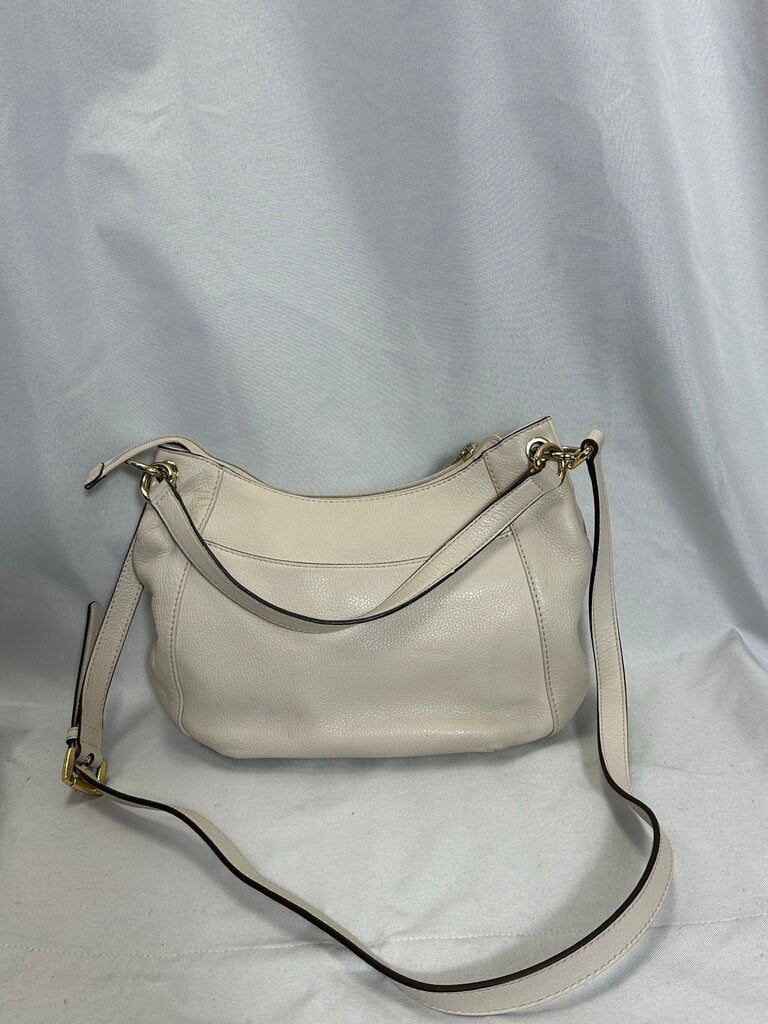 Michael Kors Vintage Cream Leather Hobo Bag