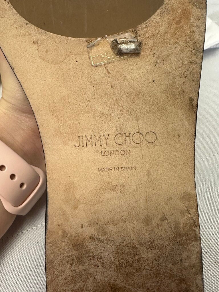 Jimmy Choo White Alligator Sandals