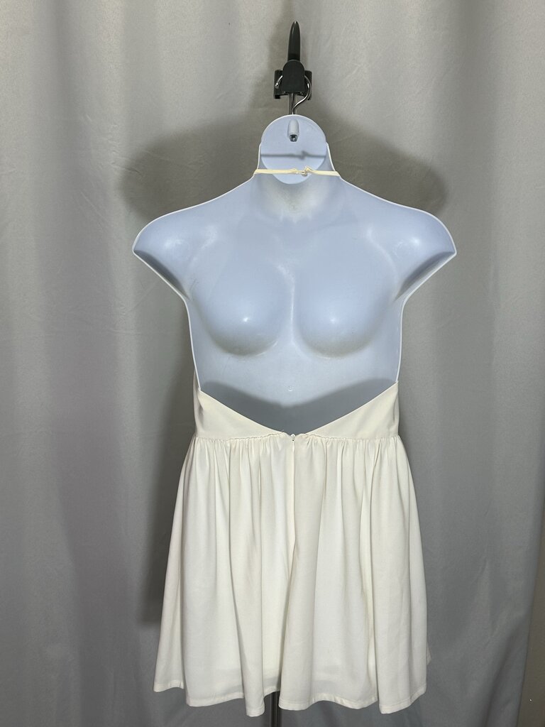 Keepsake Cream Halter Dress