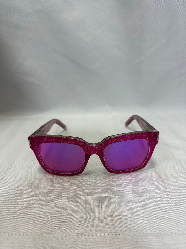Saint Laurent Pink Glitter Bold Sunglasses