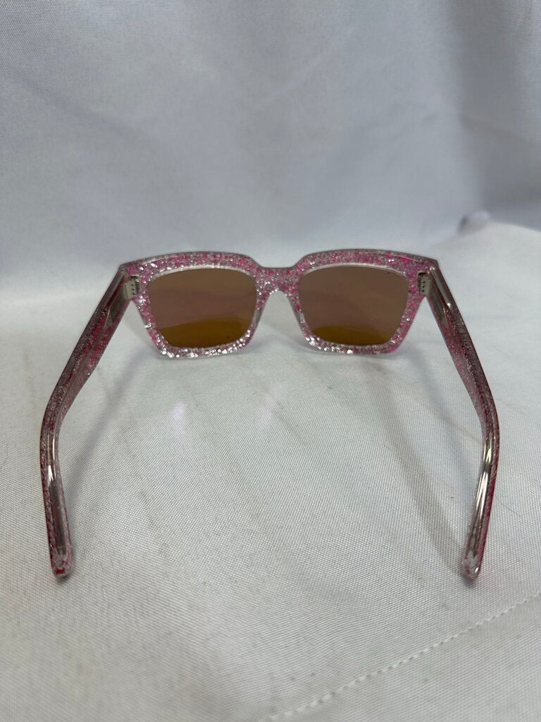 Saint Laurent Pink Glitter Bold Sunglasses
