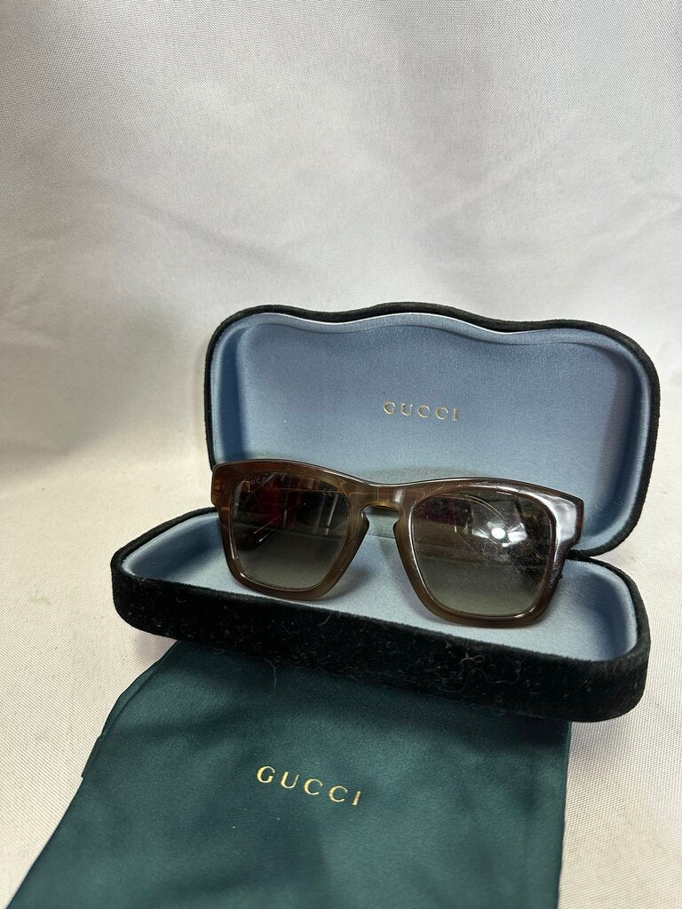 Gucci Brown Square Sunglasses