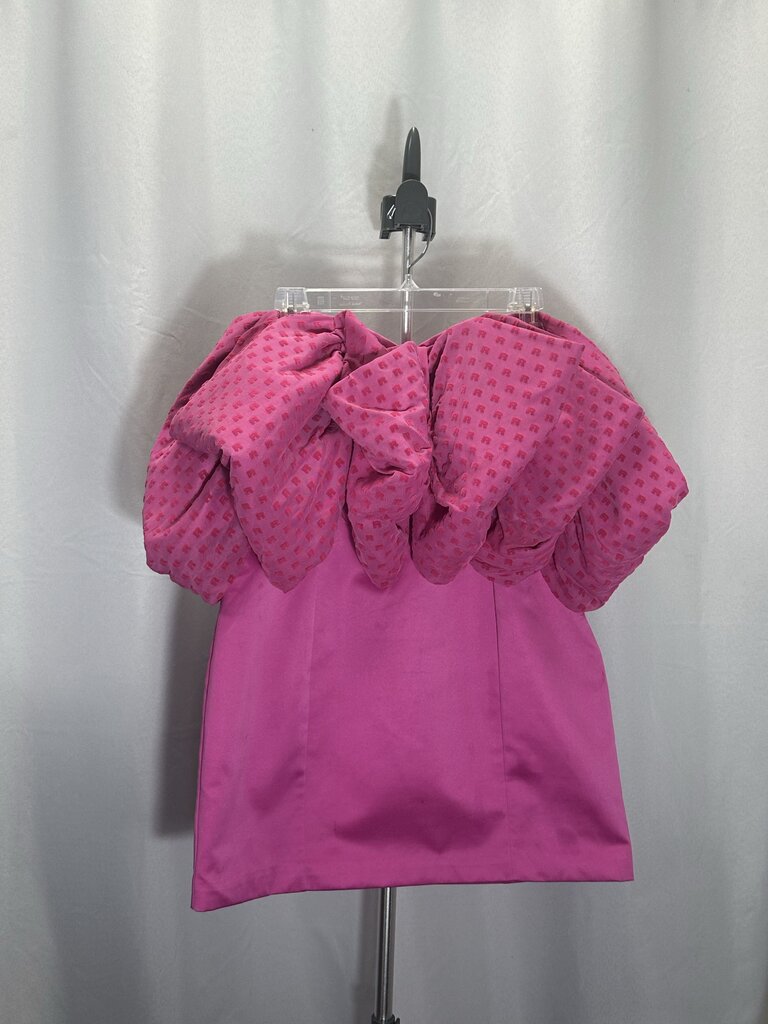 Rotate by Birger Christensen Pink Natalie Bow Mini Dress