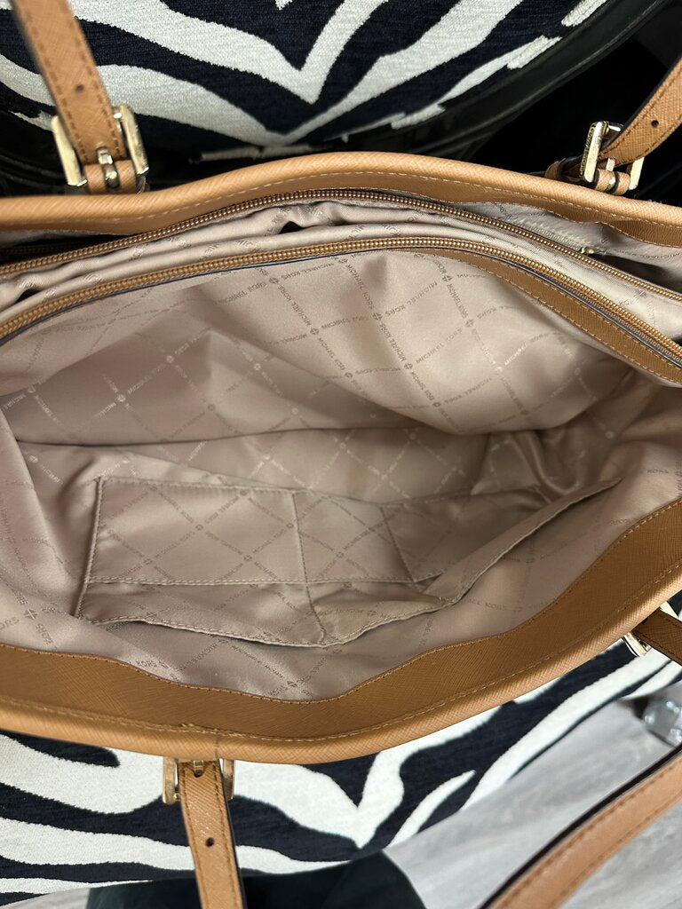 Michael Kors Brown Jet Set Large Tote