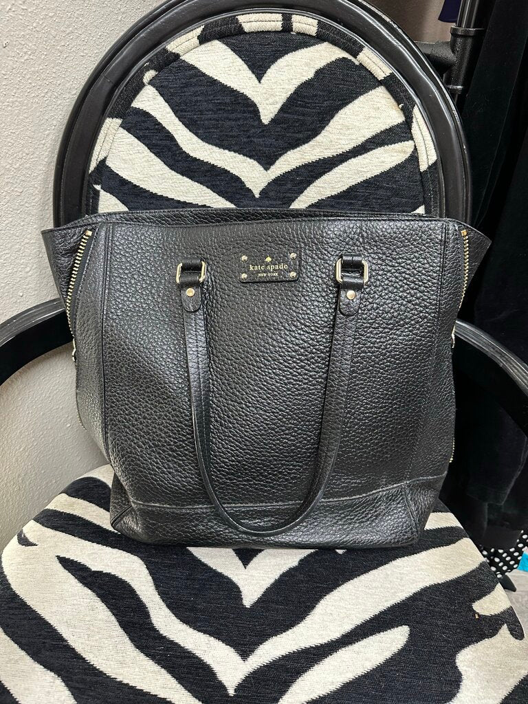 Kate Spade Black Pebbled Tote