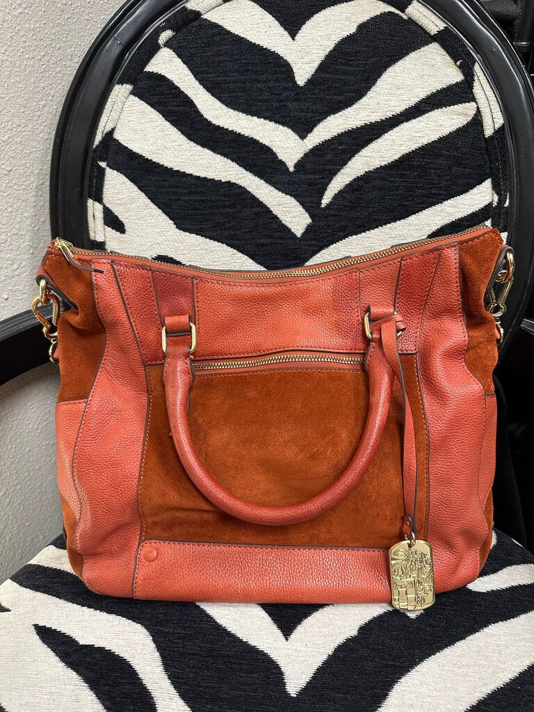 Vince Camuto Large Orange Tote Bag