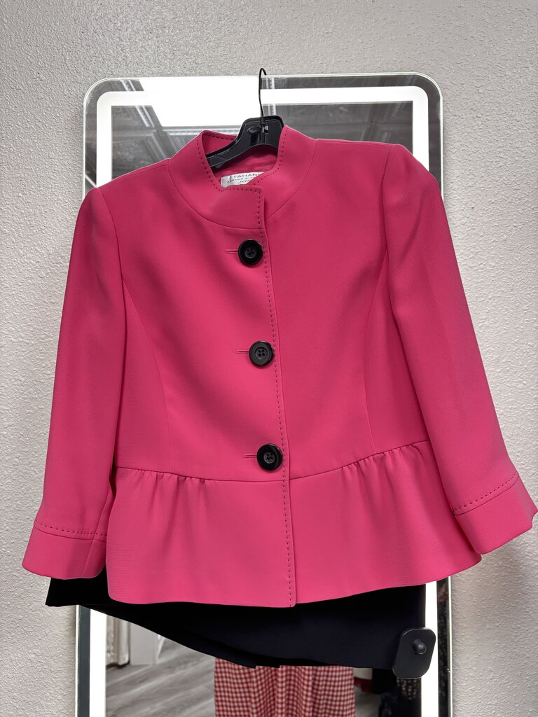 8P Pink Blazer and Black Skirt Set Tahari