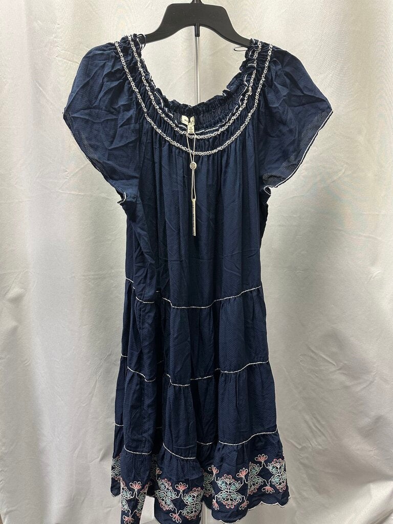 Max Studio Navy Floral Dress