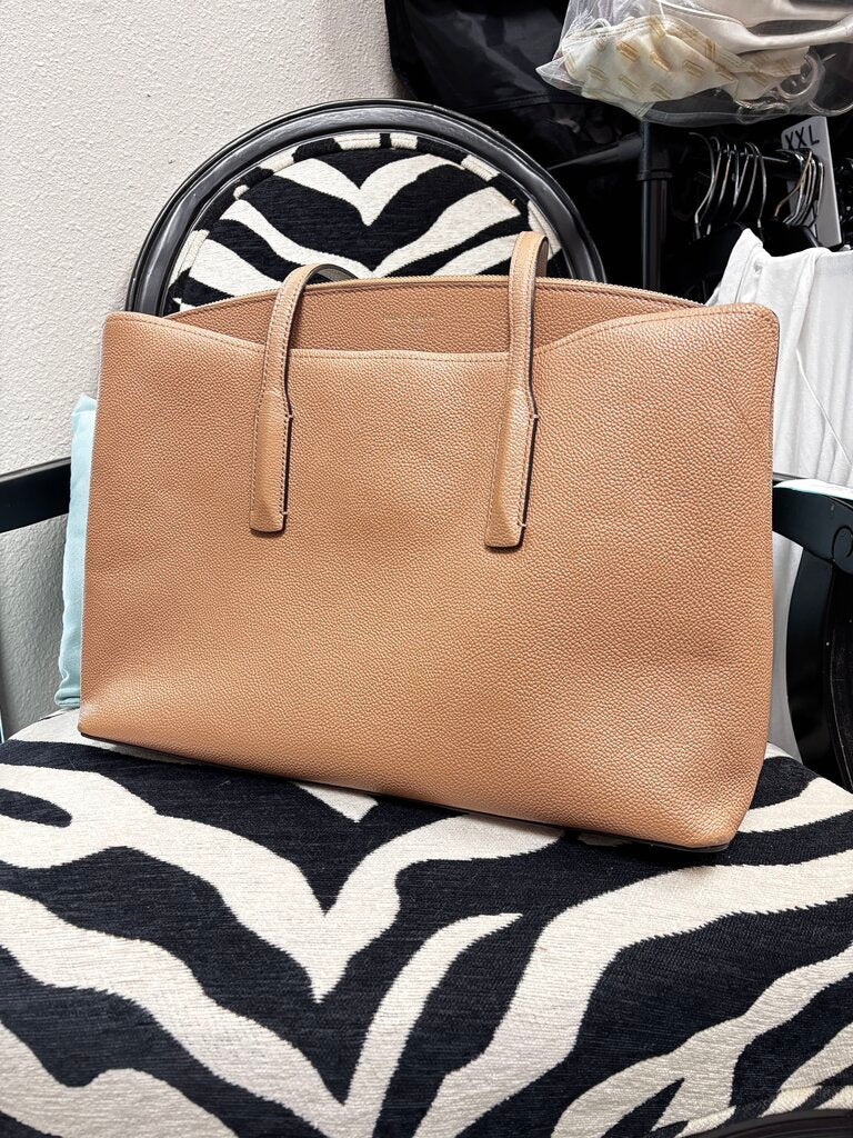 Cream leather bag