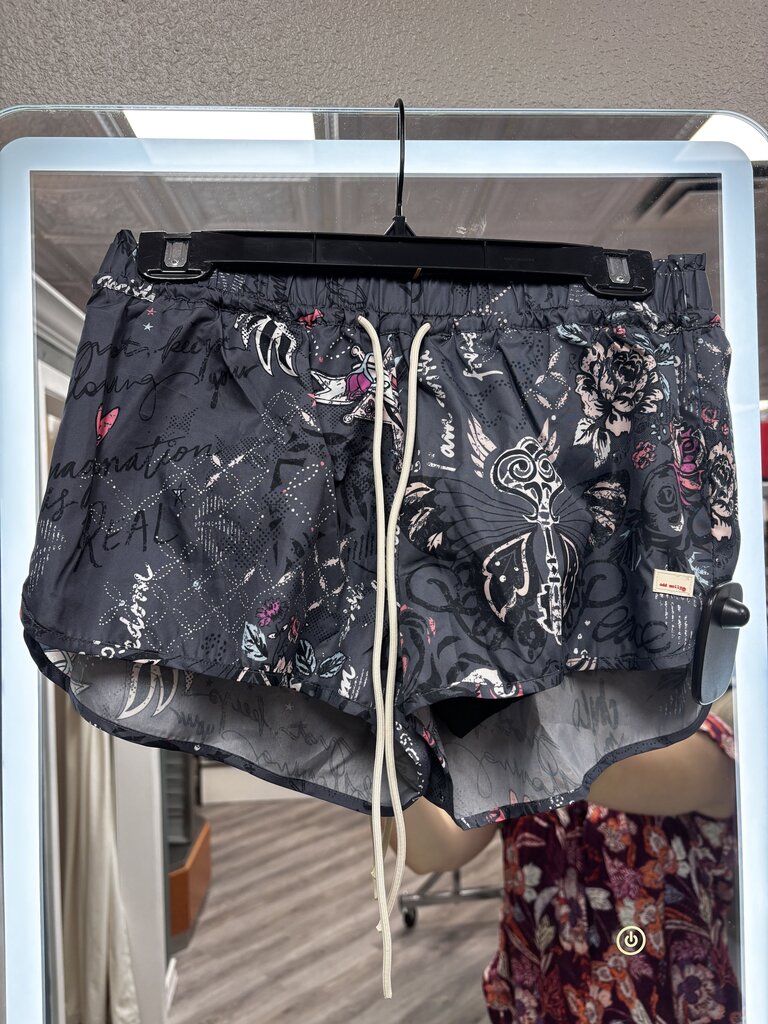 1 grey active shorts