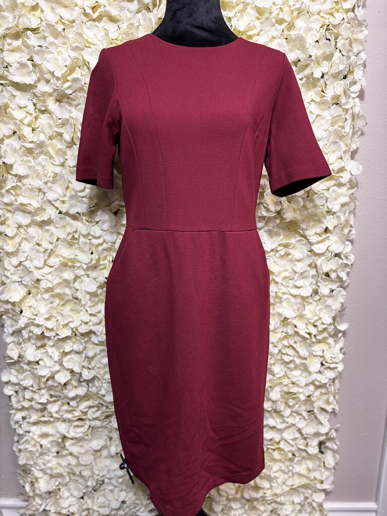 Talbots Red Short Sleeve Dress