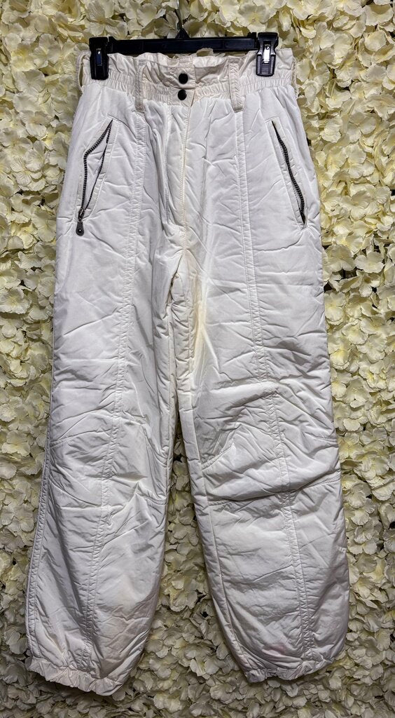 white ski pants