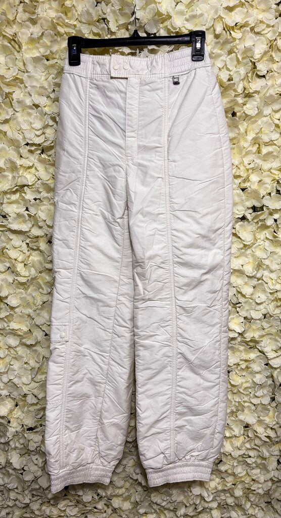 white ski pants