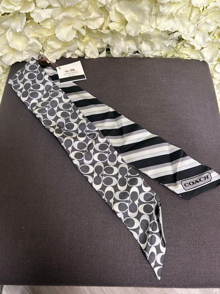 Coach Black & Grey Scarf
