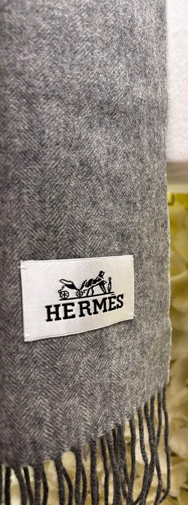 Hermes replica grey scarf