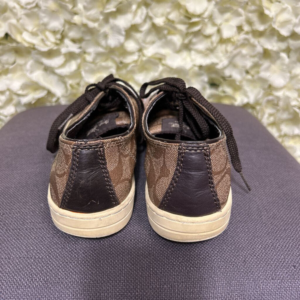 brown sneakers